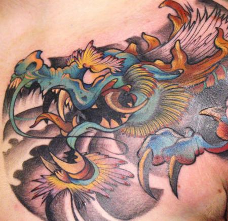 Tattoos - Blue Dragon Tattoo - 91405